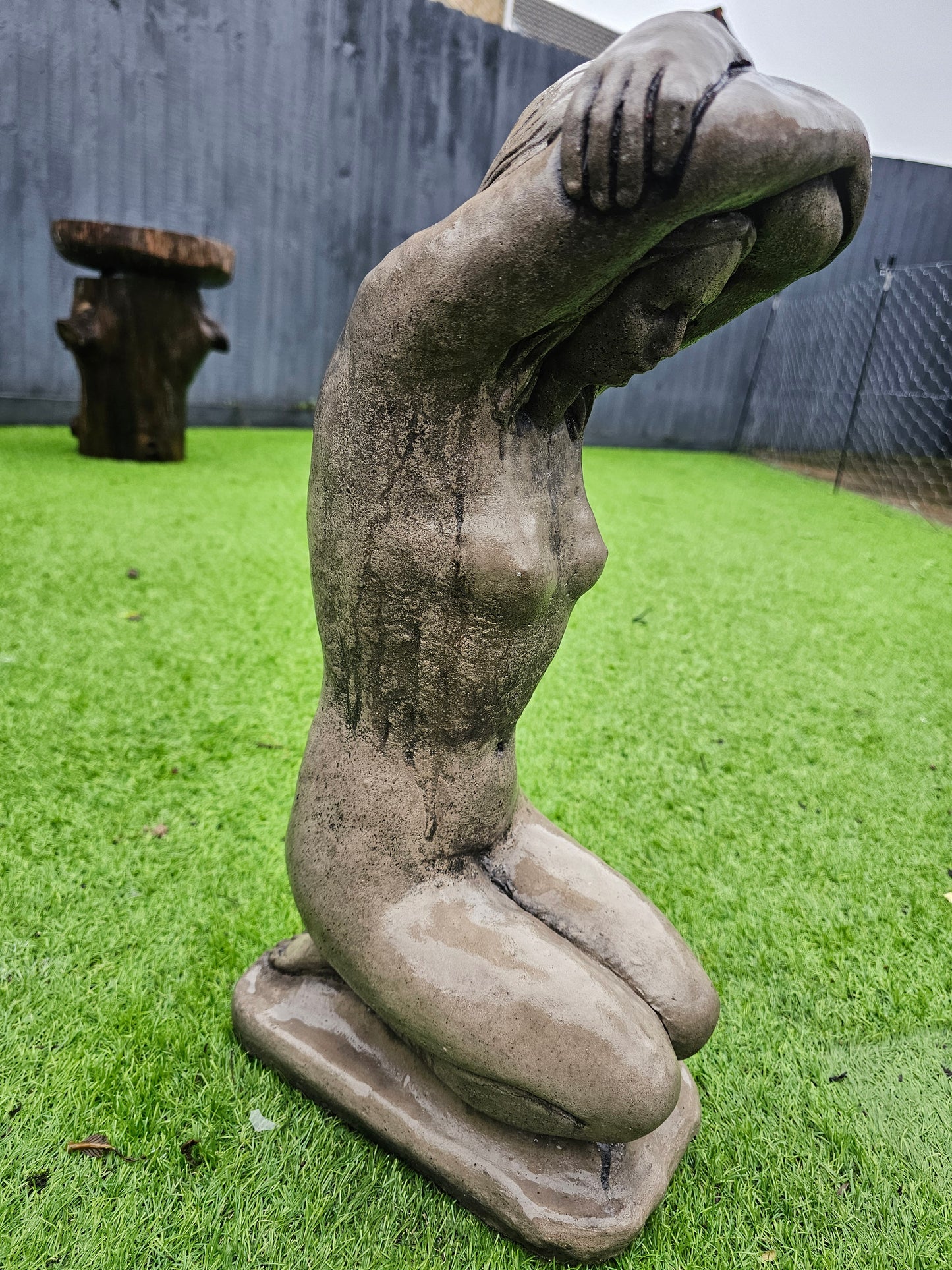 The yoga girl statue