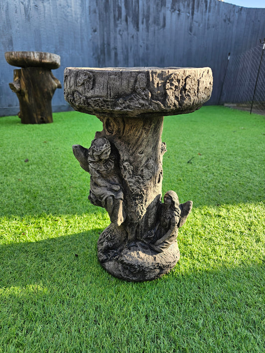 Small fairy 2 piece bird bath